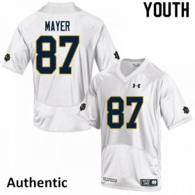 #87 Michael Mayer 2022 Shamrock Series Notre Dame Replica Youth White Jersey 788517-709