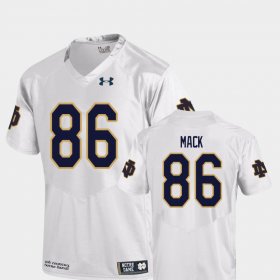 #86 Alize Mack College Football UND Replica Men's White Jersey 717444-264