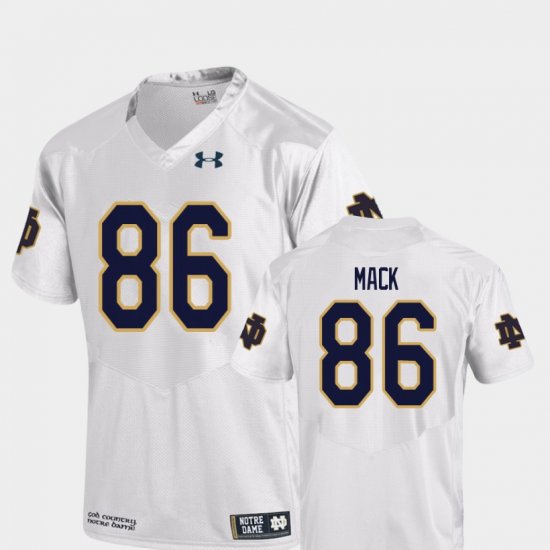 #86 Alize Mack College Football UND Replica Men\'s White Jersey 717444-264