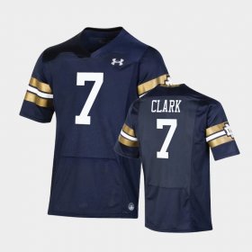 #7 Brendon Clark 2021 Shamrock Series Notre Dame Fighting Irish Premier Game Men's Navy Jersey 217713-340