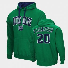 #20 C'Bo Flemister Arch & Logo 2.0 University of Notre Dame Pullover Mens Green Hoodie 453716-796