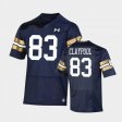 #83 Chase Claypool 2021 Shamrock Series UND Premier Game Men Navy Jersey 395200-944