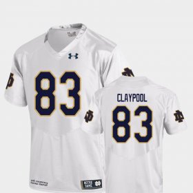 #83 Chase Claypool College Football Fighting Irish Replica Men White Jersey 360218-588