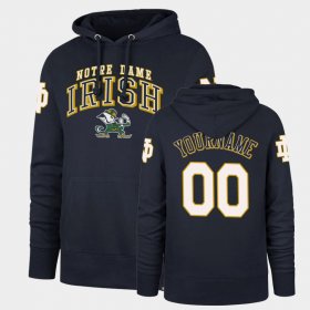 #00 Custom Double Decker Notre Dame Headline Men Navy Hoodie 350865-277