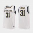 #31 Elijah Morgan Replica Irish 2019-20 College Basketball Men's White Jersey 277532-766