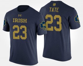 #23 Golden Tate Name and Number UND Mens Navy T-Shirt 202609-635