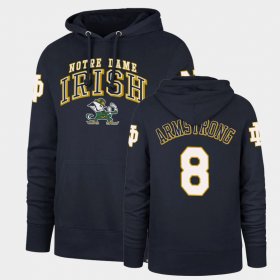 #8 Jafar Armstrong Double Decker Irish Headline Men's Navy Hoodie 749730-211