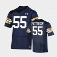 #55 Jarrett Patterson 2021 Shamrock Series Notre Dame Replica Game Men's Navy Jersey 810102-758
