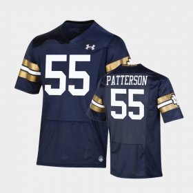 #55 Jarrett Patterson 2021 Shamrock Series Notre Dame Replica Game Men's Navy Jersey 810102-758