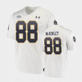 #88 Javon McKinley Replica Notre Dame Fighting Irish Under Armour College Football Playoff Men's White Jersey 816315-627