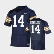 #14 Kyle Hamilton 2021 Shamrock Series University of Notre Dame Replica Game Men's Navy Jersey 587374-500