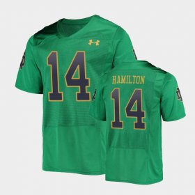 #14 Kyle Hamilton College Football Notre Dame Fighting Irish Under Armour Replica Men Green Jersey 819915-897