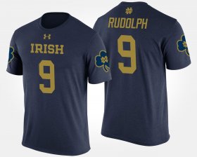 #9 Kyle Rudolph Name and Number Notre Dame Fighting Irish Men's Navy T-Shirt 318535-493