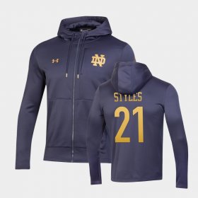 #21 Lorenzo Styles 2022 Shamrock Series University of Notre Dame Mens Navy Hoodie 267479-321