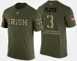 #3 Michael Floyd Military University of Notre Dame Short Sleeve With Message Men's Camo T-Shirt 942712-736