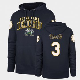 #3 Michael Floyd Double Decker Notre Dame Headline Men's Navy Hoodie 407249-759