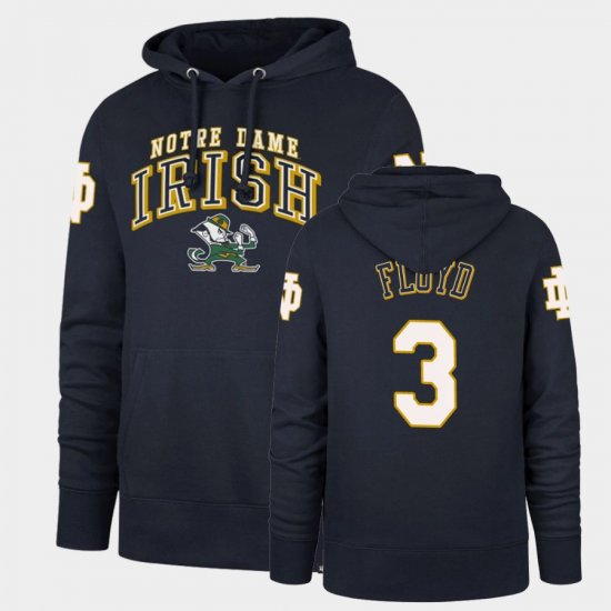 #3 Michael Floyd Double Decker Notre Dame Headline Men\'s Navy Hoodie 407249-759