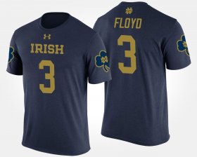 #3 Michael Floyd Name and Number Notre Dame Men's Navy T-Shirt 279054-528