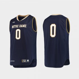 #0 College Basketball Fighting Irish Replica Men Navy Jersey 821674-404