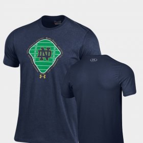 2018 Shamrock Series Notre Dame Field Charged Cotton Under Armour Mens Navy T-Shirt 931021-393