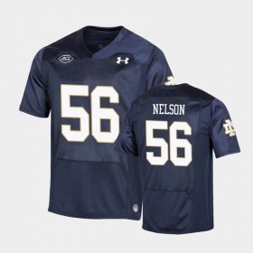 #56 Quenton Nelson Replica Notre Dame Fighting Irish Under Armour College Football Playoff Mens Navy Jersey 322768-200