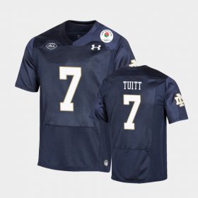 #7 Stephon Tuitt 2021 Rose Bowl Notre Dame Fighting Irish College Football Mens Navy Jersey 662662-611