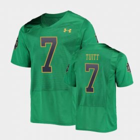 #7 Stephon Tuitt College Football Irish Under Armour Replica Men's Green Jersey 503283-281