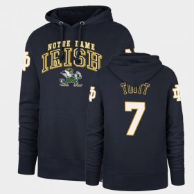 #7 Stephon Tuitt Double Decker Fighting Irish Headline Men Navy Hoodie 432090-613