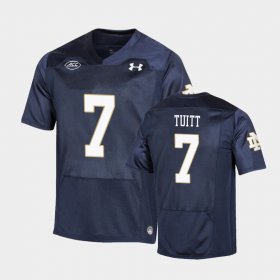 #7 Stephon Tuitt Replica Fighting Irish Under Armour College Football Playoff Men's Navy Jersey 842686-720