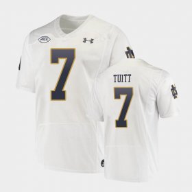 #7 Stephon Tuitt Replica University of Notre Dame Under Armour College Football Playoff Mens White Jersey 393685-178