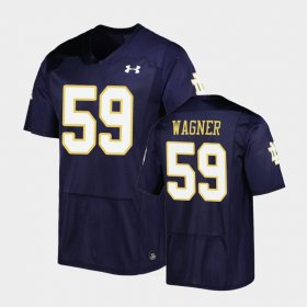 #59 Aamil Wagner Replica Notre Dame Fighting Irish Men Navy Jersey 582130-492