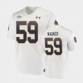 #59 Aamil Wagner Replica Fighting Irish Men's White Jersey 232197-972