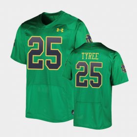 #25 Chris Tyree Replica Fighting Irish Mens Green Jersey 885804-886
