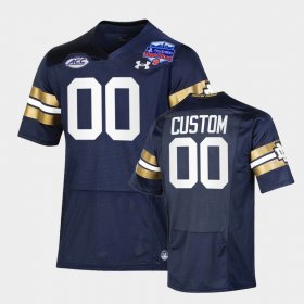 #00 Custom College Football Notre Dame Fighting Irish 2022 Fiesta Bowl Playoff Men Navy Jersey 484018-241