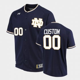 #00 Custom College Baseball UND Men Navy Jersey 761948-576