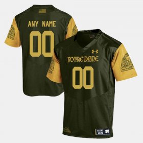 #00 Custom College Limited Football Notre Dame Men's Olive Green Jersey 279841-778