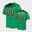 #00 Custom Replica Notre Dame Men Green Jersey 201162-294