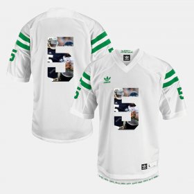#5 Everett Golson Player Pictorial UND Mens White Jersey 783141-263
