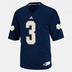 #3 Joe Montana College Football UND Men Blue Jersey 637968-980