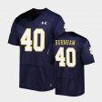 #40 Joshua Burnham Replica UND Men Navy Jersey 958054-917