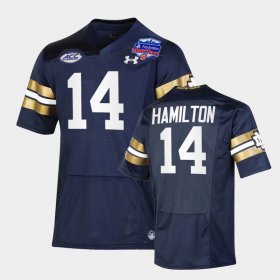 #14 Kyle Hamilton College Football Irish 2022 Fiesta Bowl Playoff Men Navy Jersey 277566-820