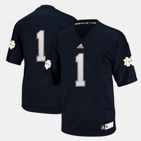 #1 Louis Nix III College Football UND Men's Blue Jersey 927411-953