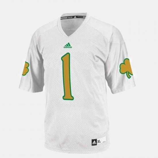 #1 Louis Nix III College Football Notre Dame Fighting Irish Men White Jersey 598916-451
