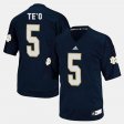 #5 Manti Te'o College Football Notre Dame Fighting Irish Youth Blue Jersey 688718-341