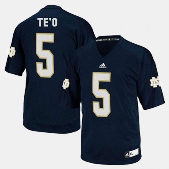 #5 Manti Te\'o College Football Notre Dame Fighting Irish Youth Blue Jersey 688718-341