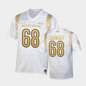 #68 Michael Carmody 2022 Shamrock Series Fighting Irish Replica Mens White Jersey 957033-456
