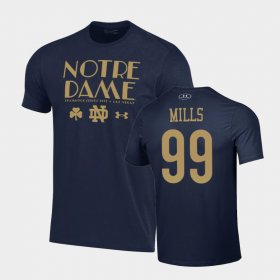 #99 Rylie Mills 2022 Shamrock Series Irish Men's Navy T-Shirt 225098-463