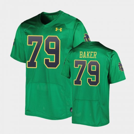#79 Tosh Baker Replica UND Men\'s Green Jersey 888629-382