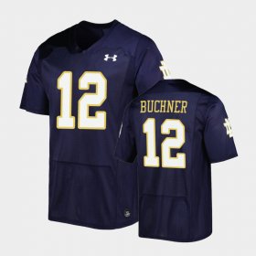 #12 Tyler Buchner Replica Notre Dame Fighting Irish Mens Navy Jersey 791166-743