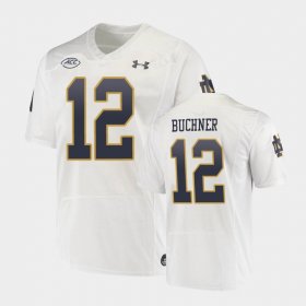 #12 Tyler Buchner Replica Fighting Irish Men White Jersey 919851-164